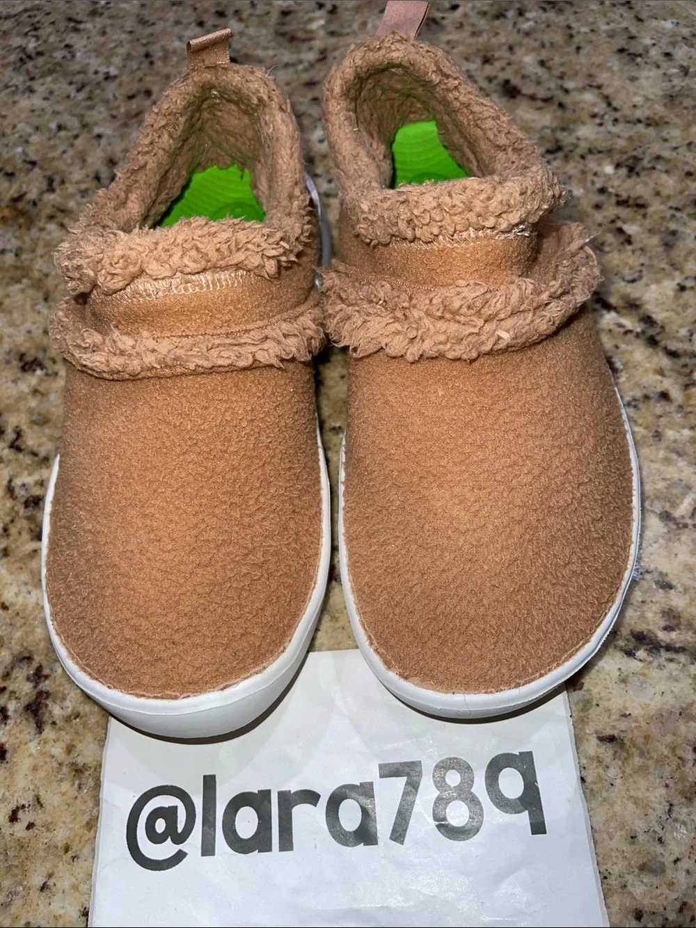 Oofos Oocoozie Cozy Slip-On Shoes in Camel